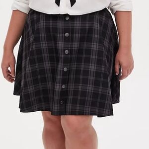 🆕2X HARRY POTTER HOGWARTS GREY PLAID MINI SKIRT
